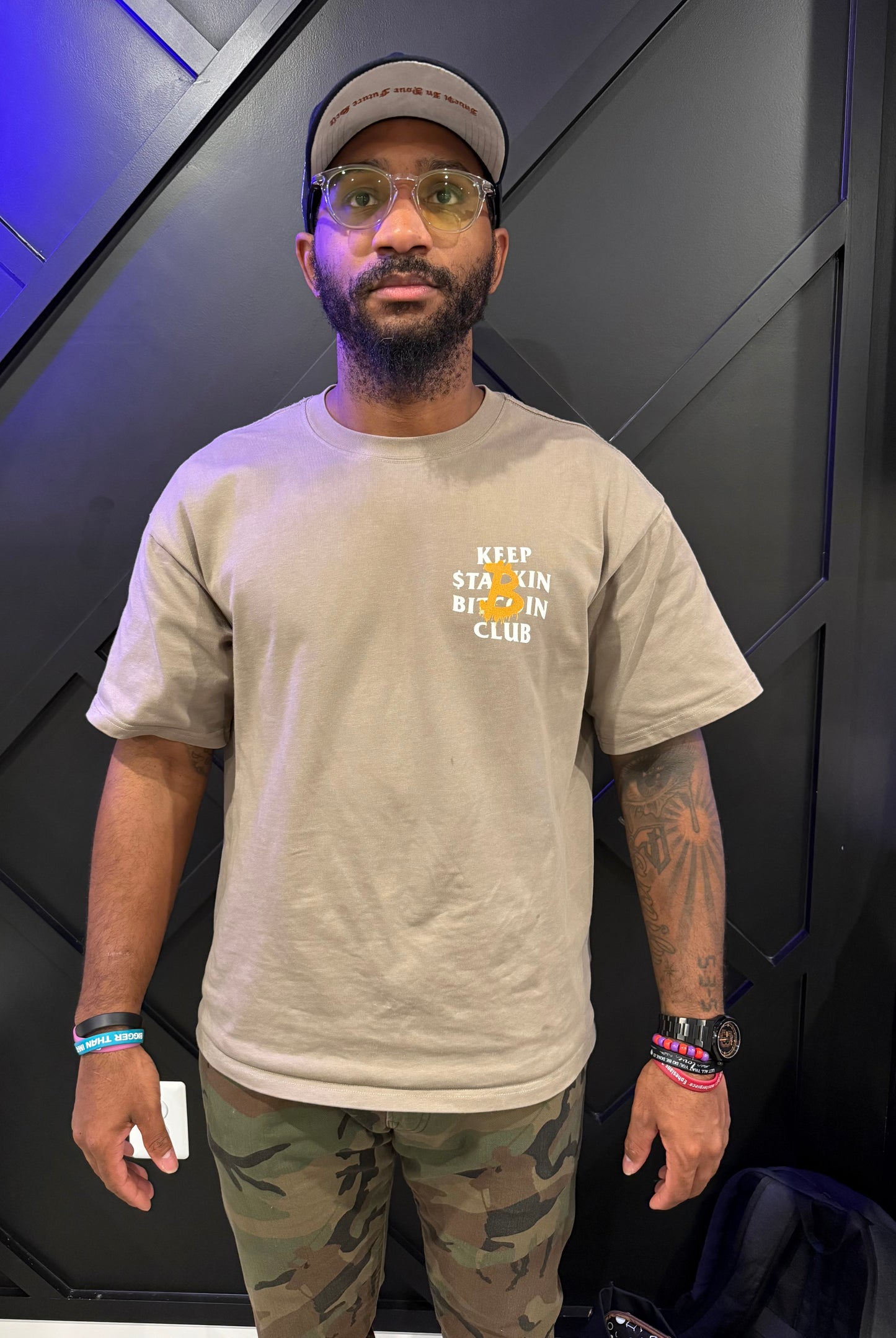 K$₿C Oversized Tee (White Text)